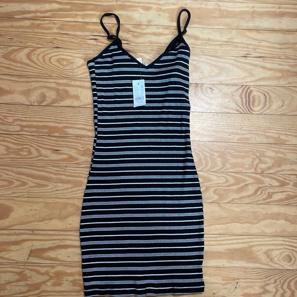 NWT LA Hearts body-con striped dress